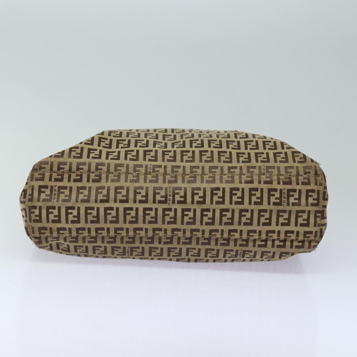FENDI Zucchino Canvas Hand Bag Beige Brown80903