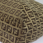 FENDI Zucchino Canvas Hand Bag Beige Brown80903