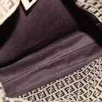 FENDI Zucchino Canvas Hand Bag Beige Brown80903