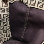 FENDI Zucchino Canvas Hand Bag Beige Brown80903