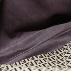 FENDI Zucchino Canvas Hand Bag Beige Brown80903