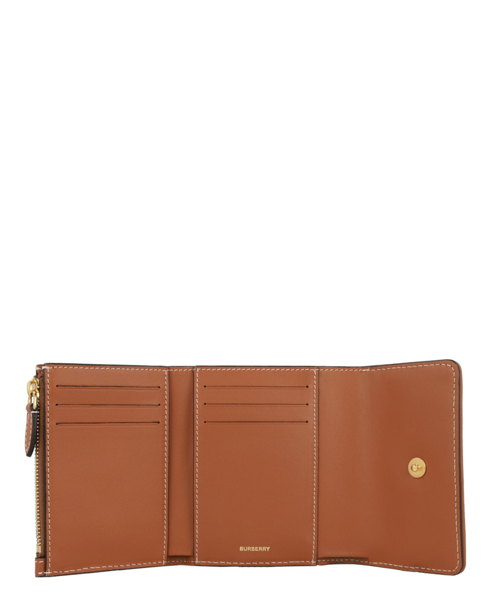Burberry Womens Lancaster Check Trifold Wallet