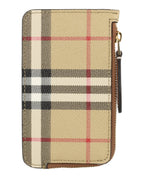 Burberry Womens Sommerset Check Zip Card Holder