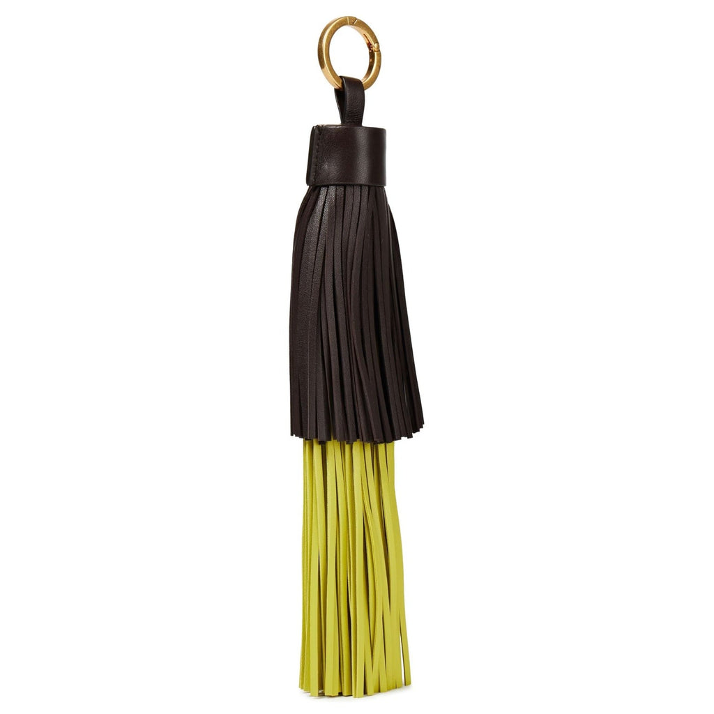 Bottega Veneta Tesla Two Tone Leather Keychain