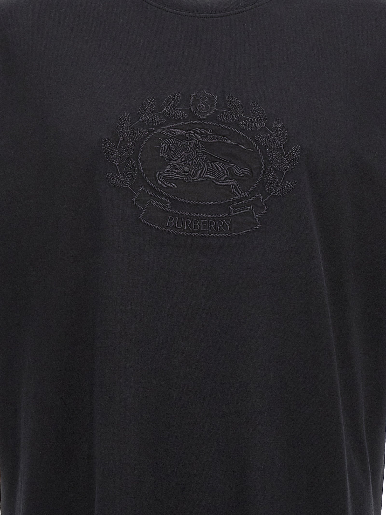 Burberry Men Logo Embroidery T-Shirt