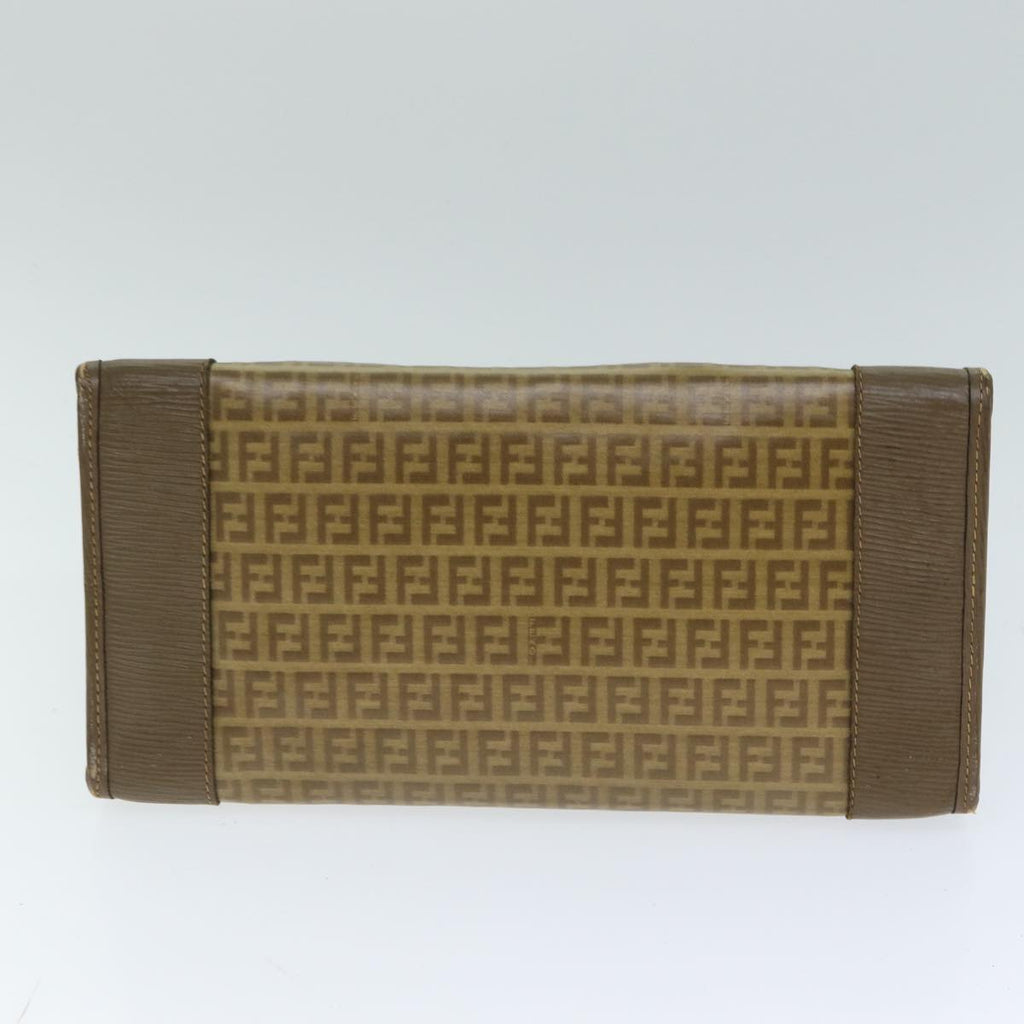 FENDI Zucchino Canvas Hand Bag Coated Canvas Beige80960