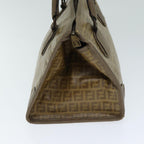 FENDI Zucchino Canvas Hand Bag Coated Canvas Beige80960