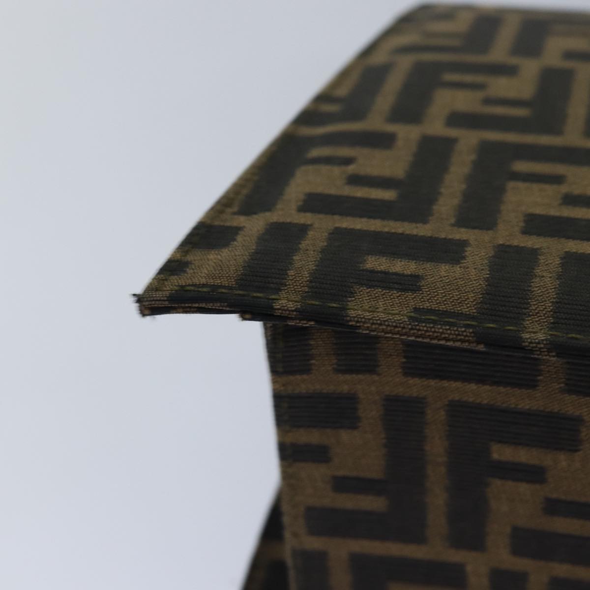 FENDI Zucca Canvas Hand Bag 2way Brown Black80963