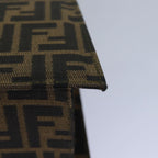 FENDI Zucca Canvas Hand Bag 2way Brown Black80963