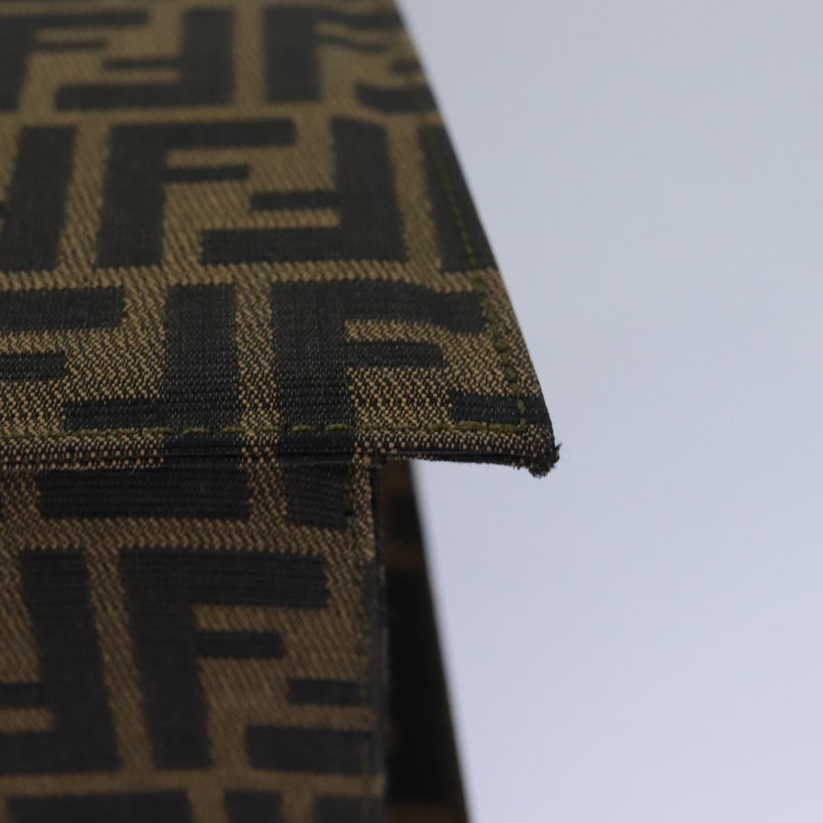 FENDI Zucca Canvas Hand Bag 2way Brown Black80963