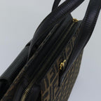 FENDI Zucca Canvas Hand Bag 2way Brown Black80963
