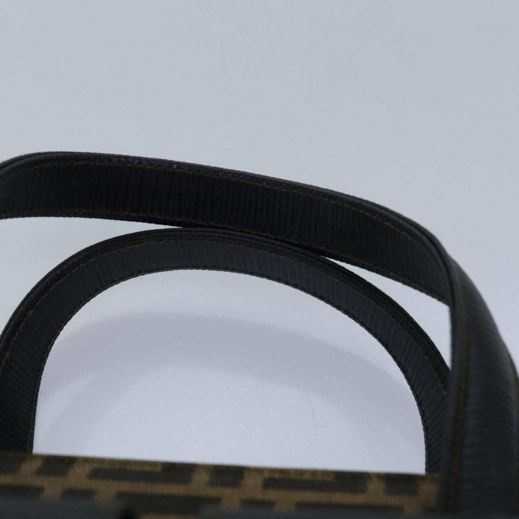 FENDI Zucca Canvas Hand Bag 2way Brown Black80963