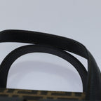 FENDI Zucca Canvas Hand Bag 2way Brown Black80963