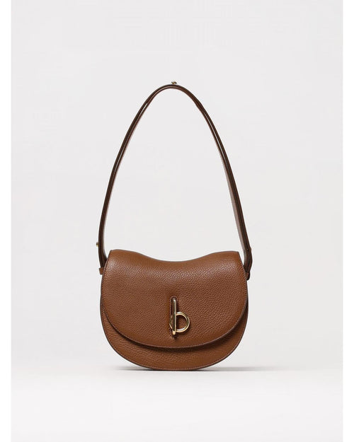 Burberry HalfMoon Leather Shoulder Bag Women Hazel Clutch Bags