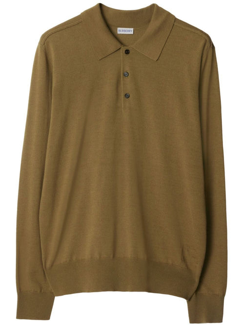 BURBERRY Classic Men's Polo Shirt in Fine Wool