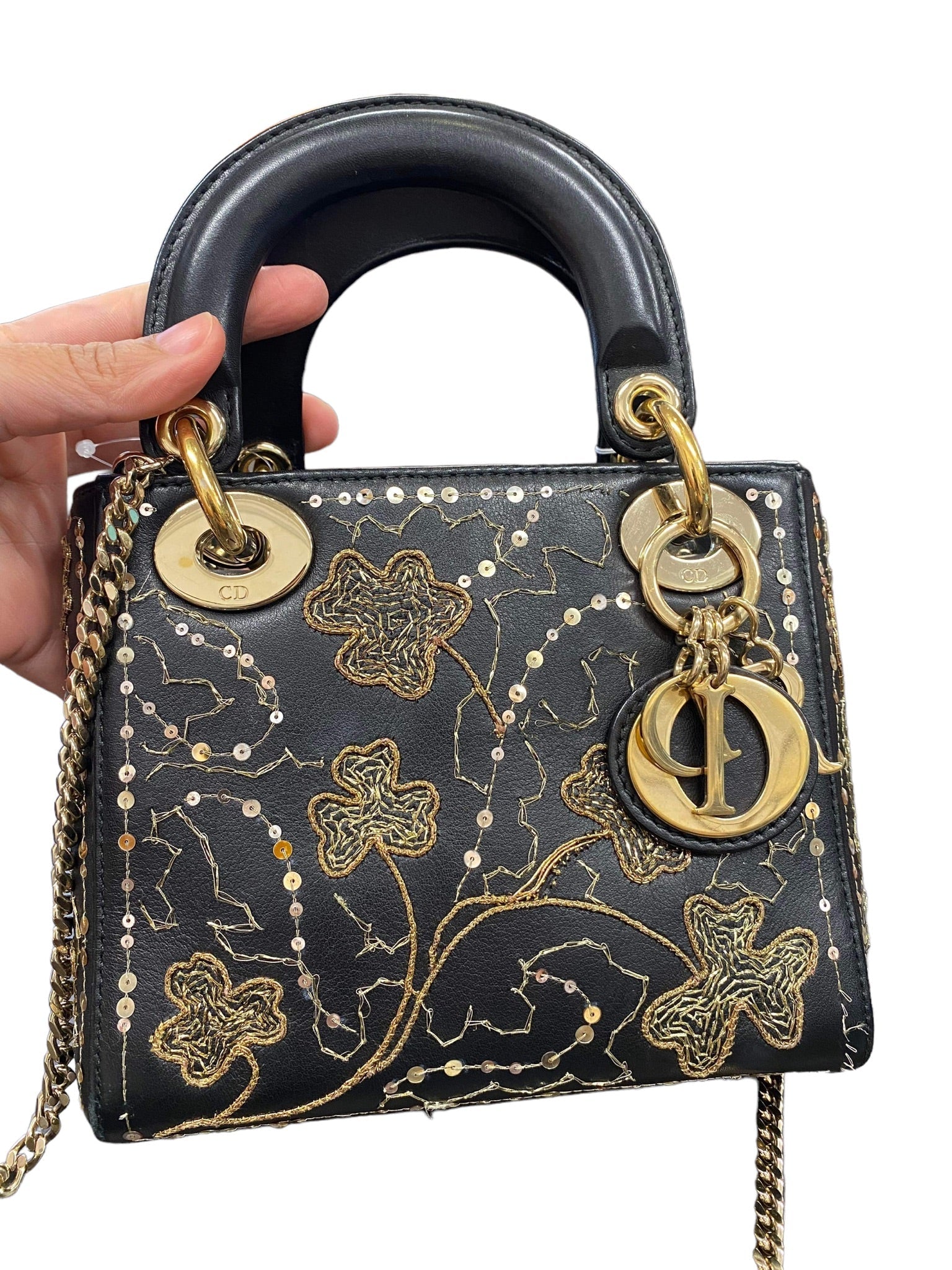DIOR - Mini Lady Dior Embroidered