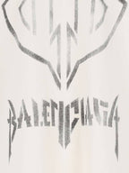 Balenciaga Metal BB Stencil Cotton Short Sleeve T-Shirt White