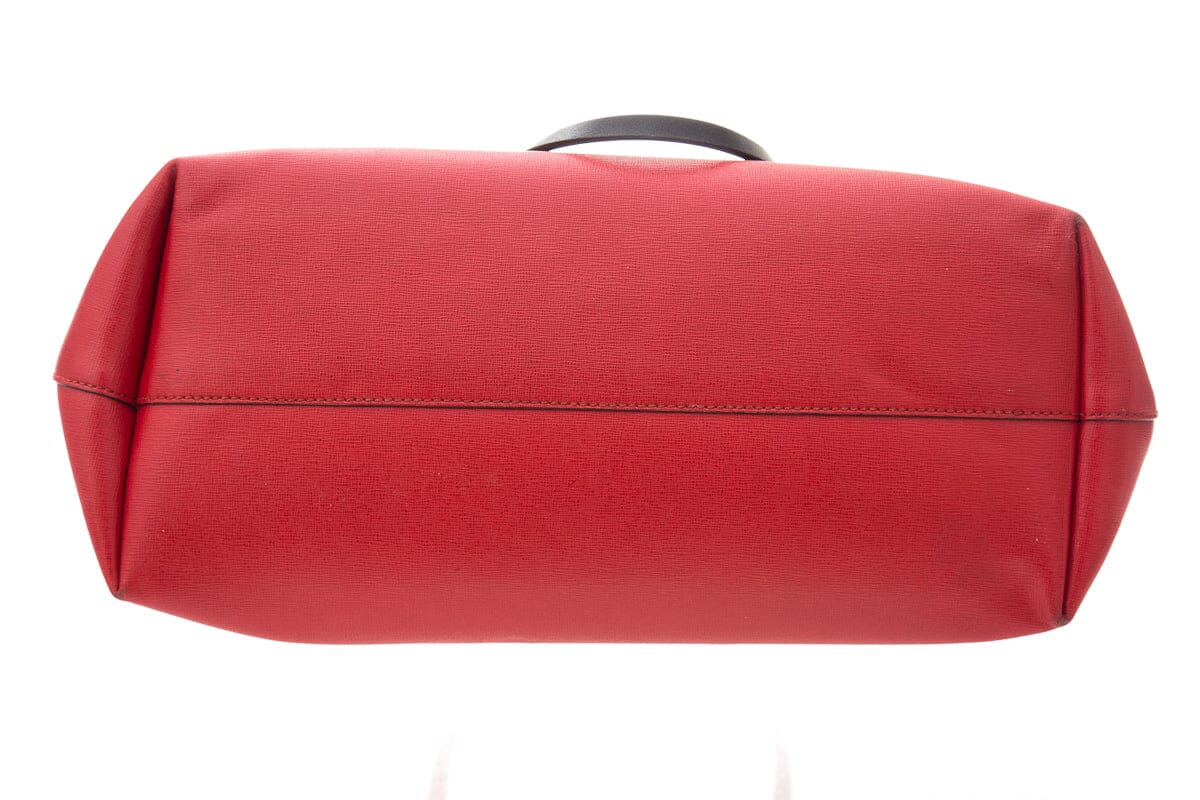Fendi MONSTER ROLL Red Face Tote