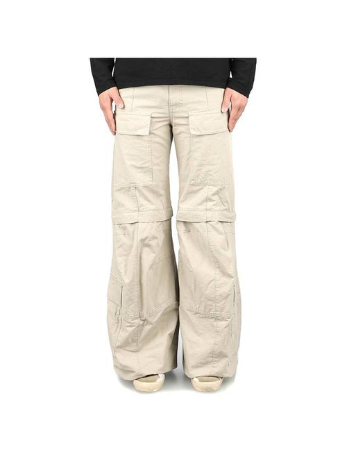 Balenciaga Flared Cargo Pants Beige