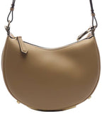 Fendi Fendigraphy Leather Small Tote Bag Beige