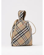 Burberry Drawstring Check Handbag Kids Sand Bags
