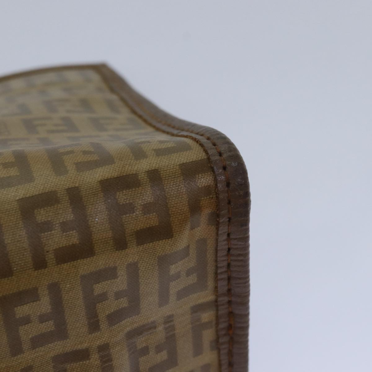 FENDI Zucchino Canvas Clutch Bag Beige81005