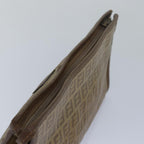 FENDI Zucchino Canvas Clutch Bag Beige81005