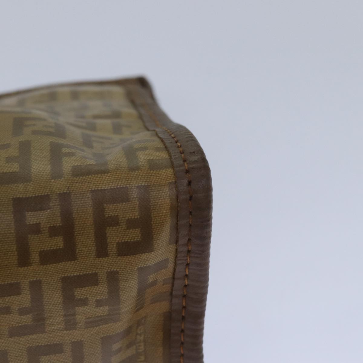 FENDI Zucchino Canvas Clutch Bag Beige81005