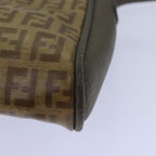 FENDI Zucchino Canvas Shoulder Bag Beige81011