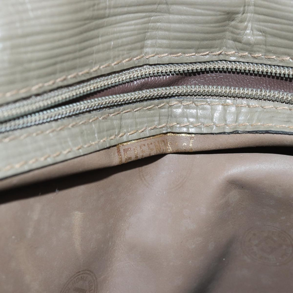 FENDI Zucchino Canvas Shoulder Bag Beige81011