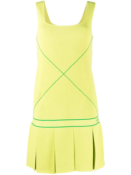 Bottega Veneta Sleeveless Drop Waist Tennis Dress