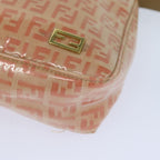 FENDI Zucchino Canvas Hand Bag Enamel Orange81071