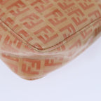 FENDI Zucchino Canvas Hand Bag Enamel Orange81071