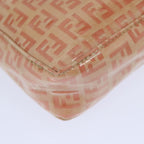 FENDI Zucchino Canvas Hand Bag Enamel Orange81071