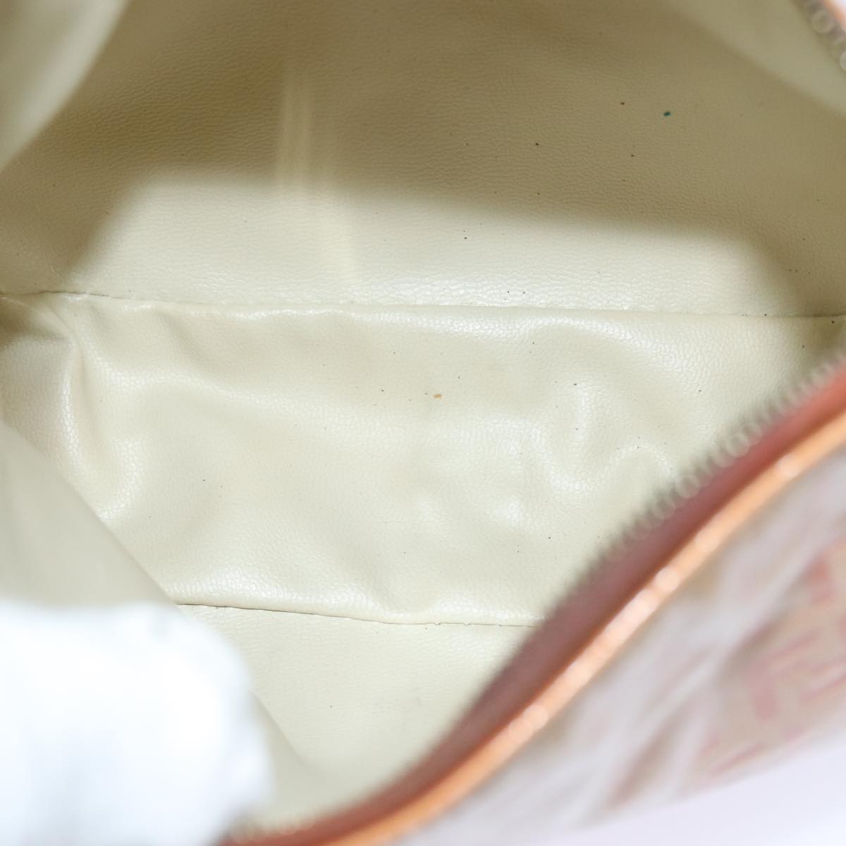 FENDI Zucchino Canvas Hand Bag Enamel Orange81071