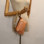 FENDI Zucchino Canvas Hand Bag Enamel Orange81071