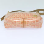 FENDI Zucchino Canvas Hand Bag Enamel Orange81071