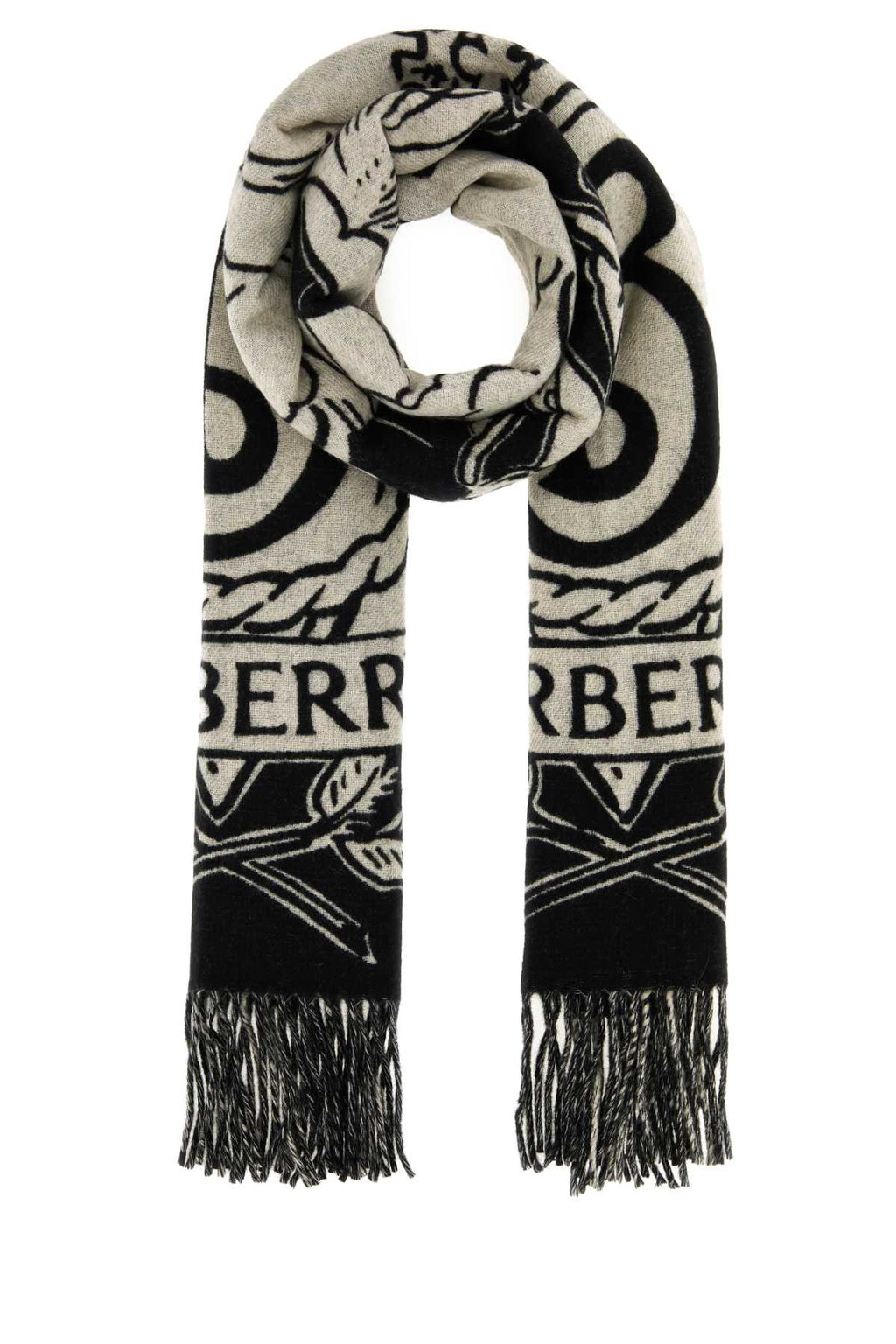 BURBERRY Embroidered Cashmere Scarf
