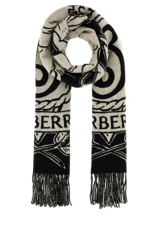 BURBERRY Embroidered Cashmere Scarf