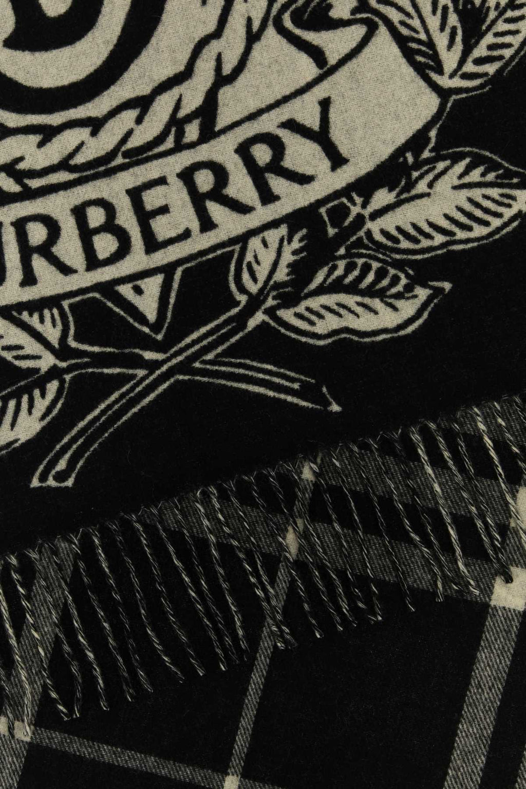 BURBERRY Embroidered Cashmere Scarf
