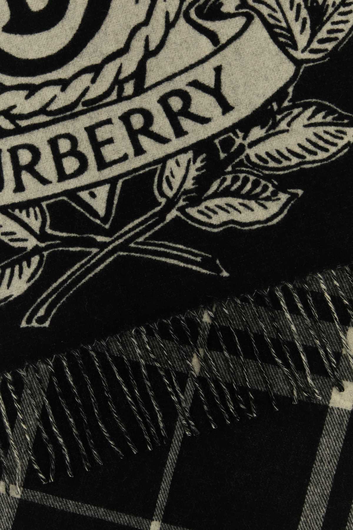 BURBERRY Embroidered Cashmere Scarf
