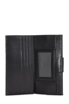 Fendi,  Black Zucchino Canvas Long Wallet, Black