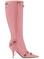 Balenciaga cagolian long boots pink