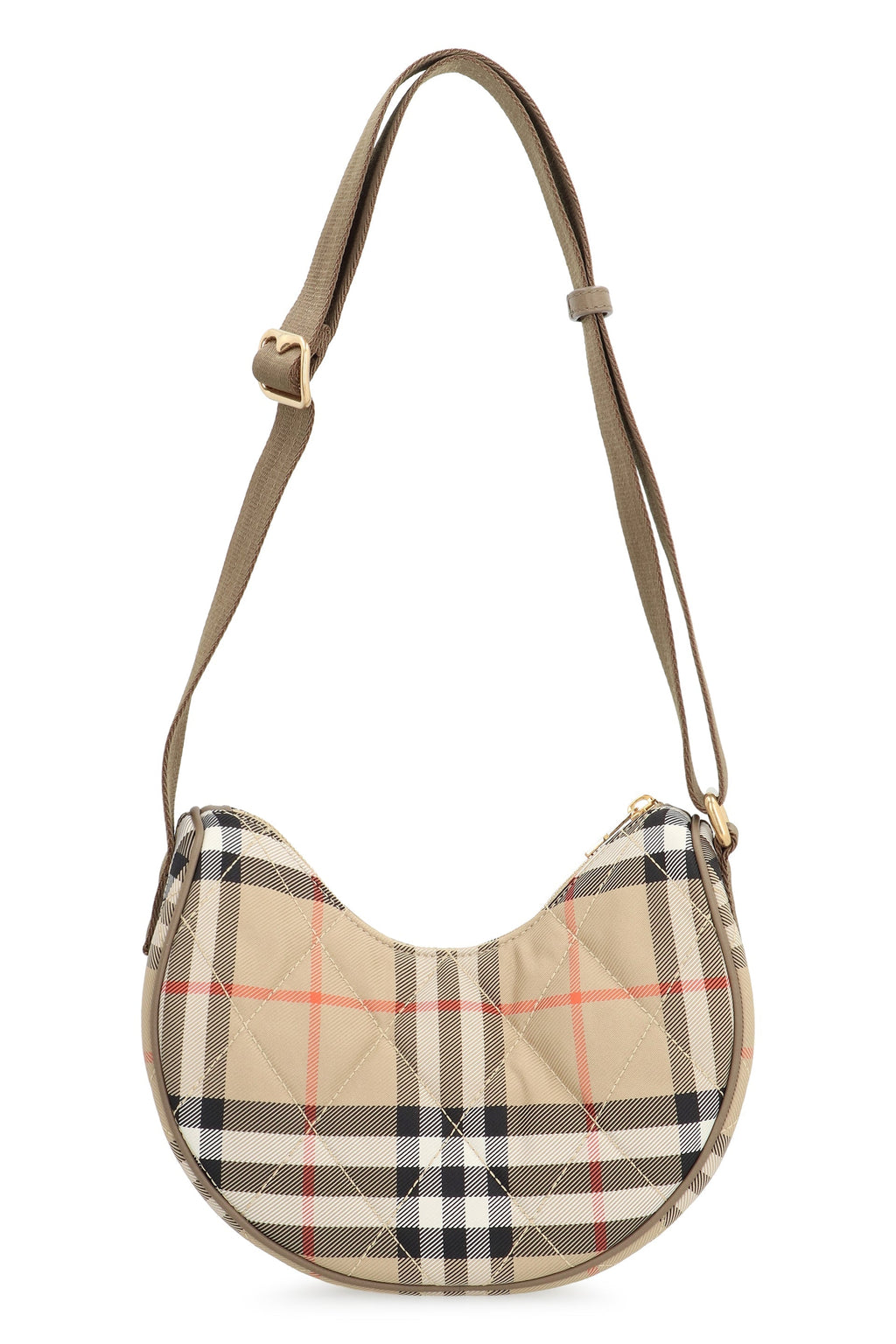 BURBERRY Horseshoe Nylon Messenger Handbag (23.5 CM)