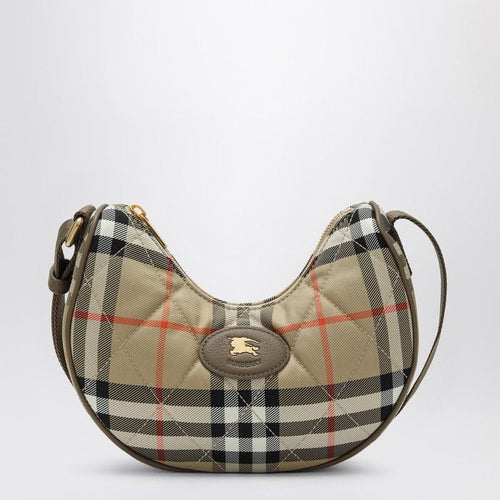 BURBERRY Horseshoe Nylon Messenger Handbag (23.5 CM)