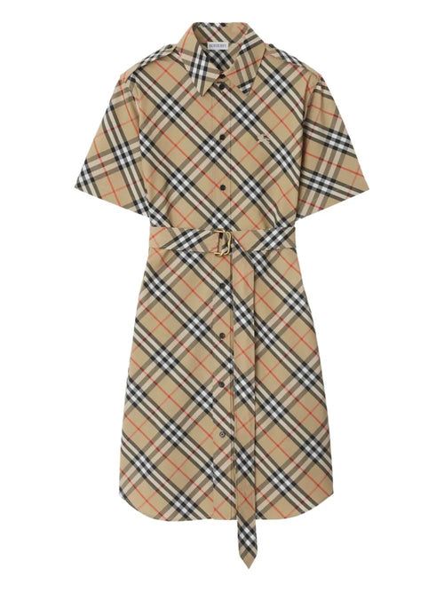 BURBERRY Embroidered Poplin Shirt Dress - Women's