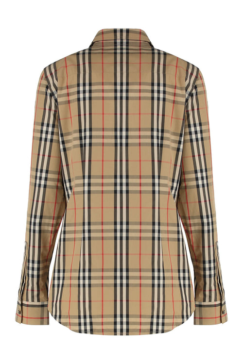 BURBERRY Vintage Check Print Cotton Shirt for Women