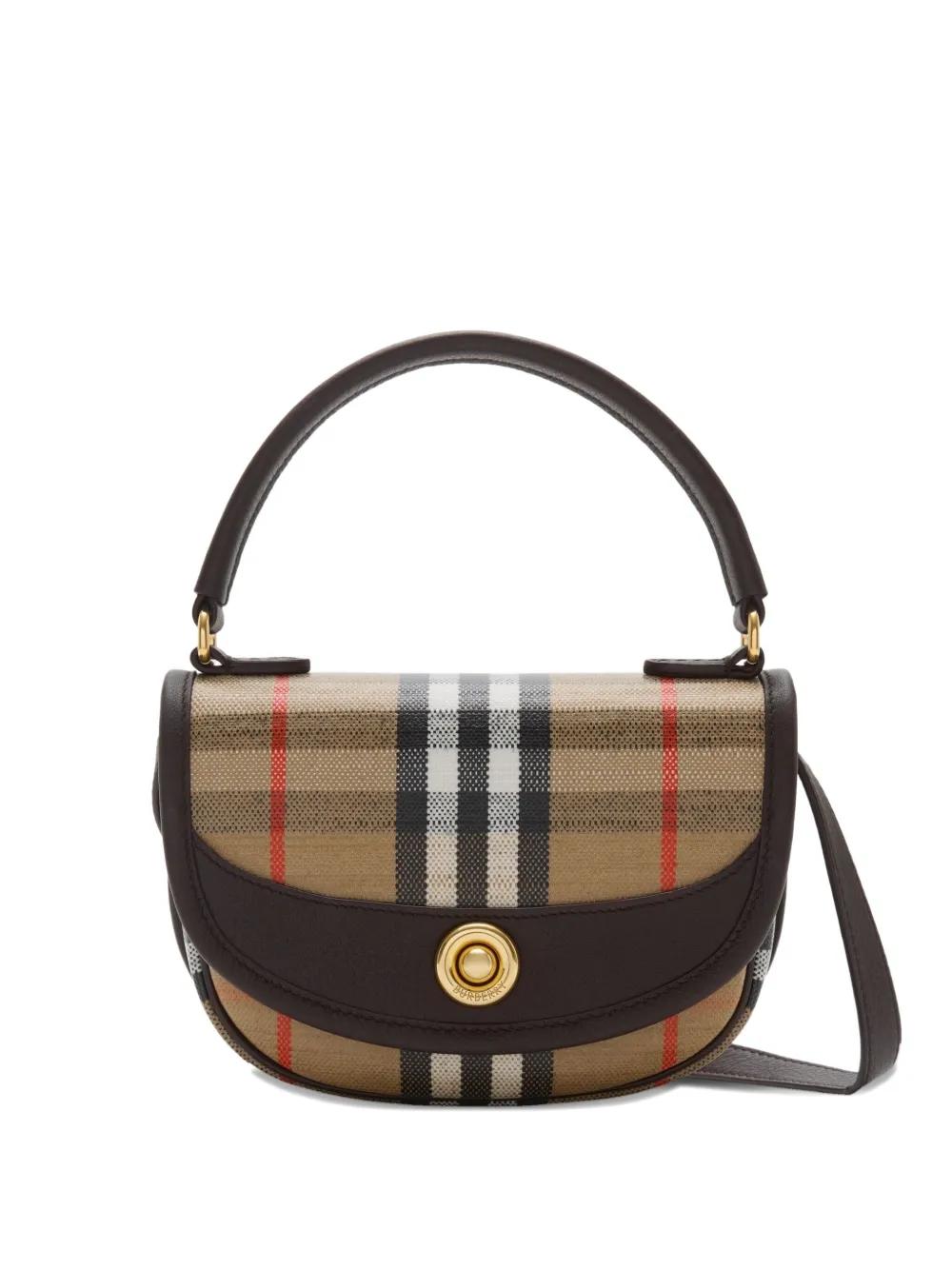 BURBERRY Mini Handbag with Textured Fabric
