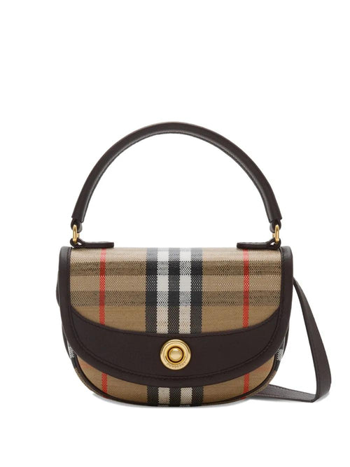 BURBERRY Mini Handbag with Textured Fabric