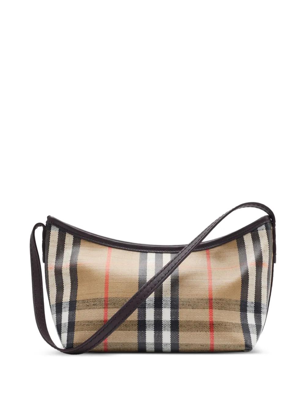BURBERRY Mini Highlands Printed Canvas Handbag